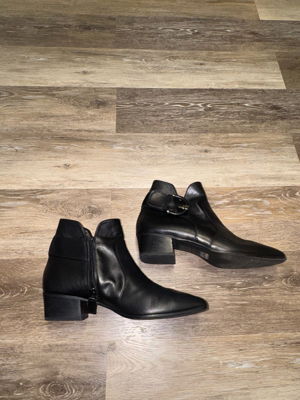 AQUATALIA Black Leather Weatherproof Chelsea Boots - Picture 4 of 15